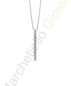 Collana Oro Bianco Diamanti Bliss Collezione Lumina