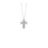 Croce Oro Bianco Diamanti Bliss Collezione Rugiada