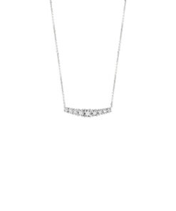 Collana Oro Bianco Diamanti Bliss Collezione Rugiada