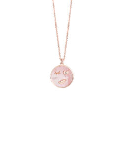 Collana Argento Rosa Madreperla Bliss Collezione Emoji