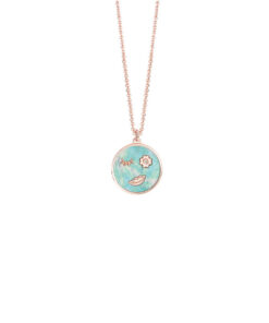 Collana Argento Rosa Madreperla Bliss Collezione Emoji