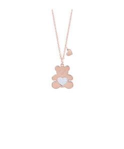 Collana Ottone Rosa Zirconi Bliss Collezione Glittermania