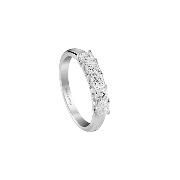 Veretta Oro Bianco Diamanti Salvini Collezione Princess