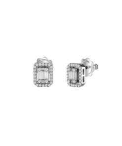 Orecchini Oro Bianco Diamanti Salvini Collezione Magia
