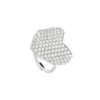 Anello Argento Bianco Zirconi Bliss Collezione Royale
