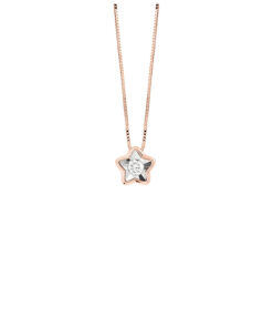 Collana Oro Rosa Diamanti Bliss Collezione Lumina