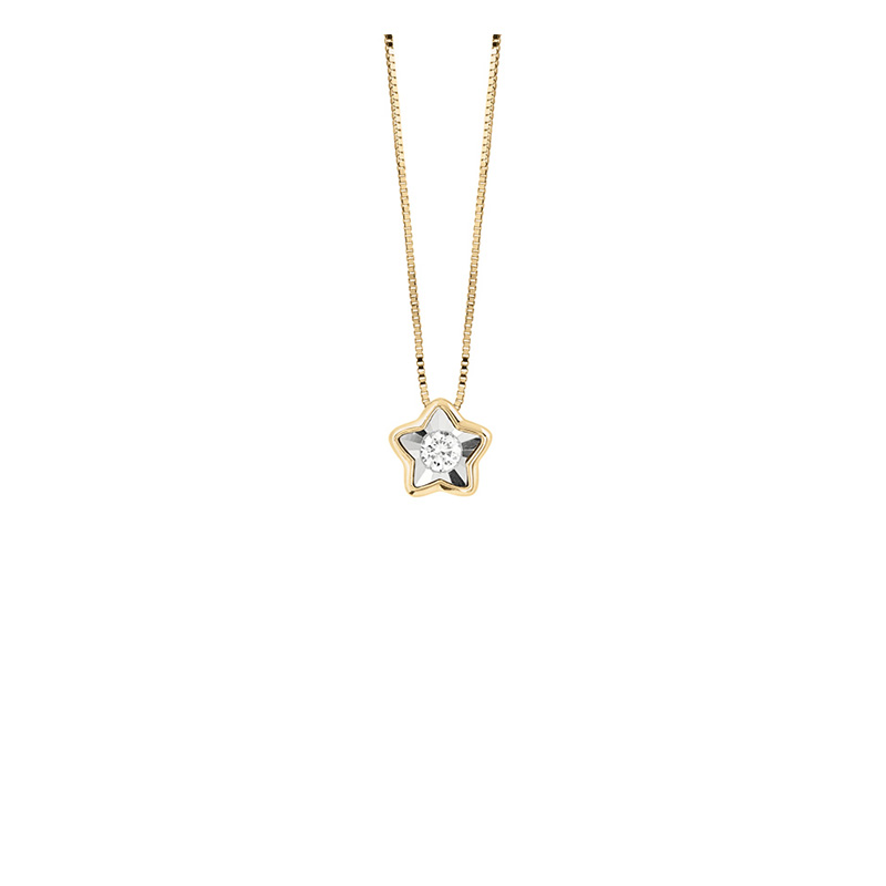 Collana Oro Giallo Diamanti Bliss Collezione Lumina
