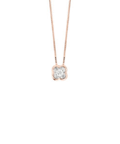 Collana Oro Rosa Diamanti Bliss Collezione Lumina
