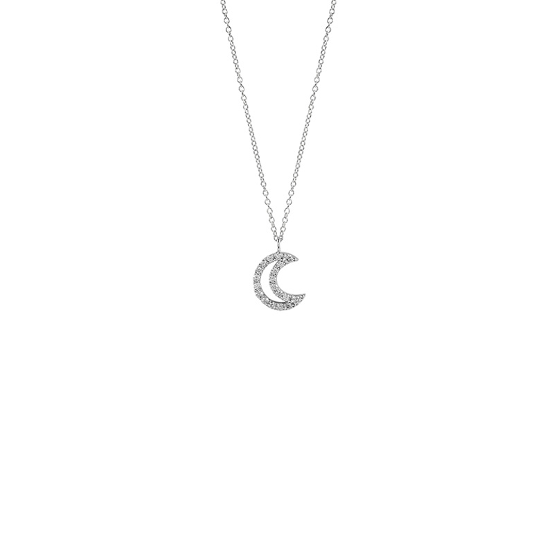 Collana Oro Bianco Diamanti Salvini Collezione I Segni