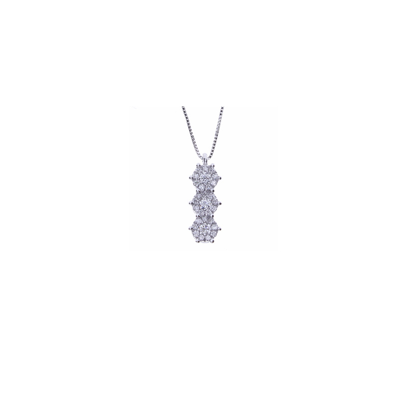 Trilogy Oro Bianco Diamanti Bliss Collezione Caresse