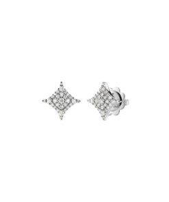 Orecchini Oro Bianco Diamanti Salvini Collezione Luce