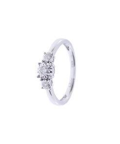 Trilogy Oro Bianco Diamanti Bliss Collezione Rugiada
