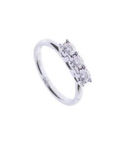 Trilogy Oro Bianco Diamanti Bliss Collezione Rugiada