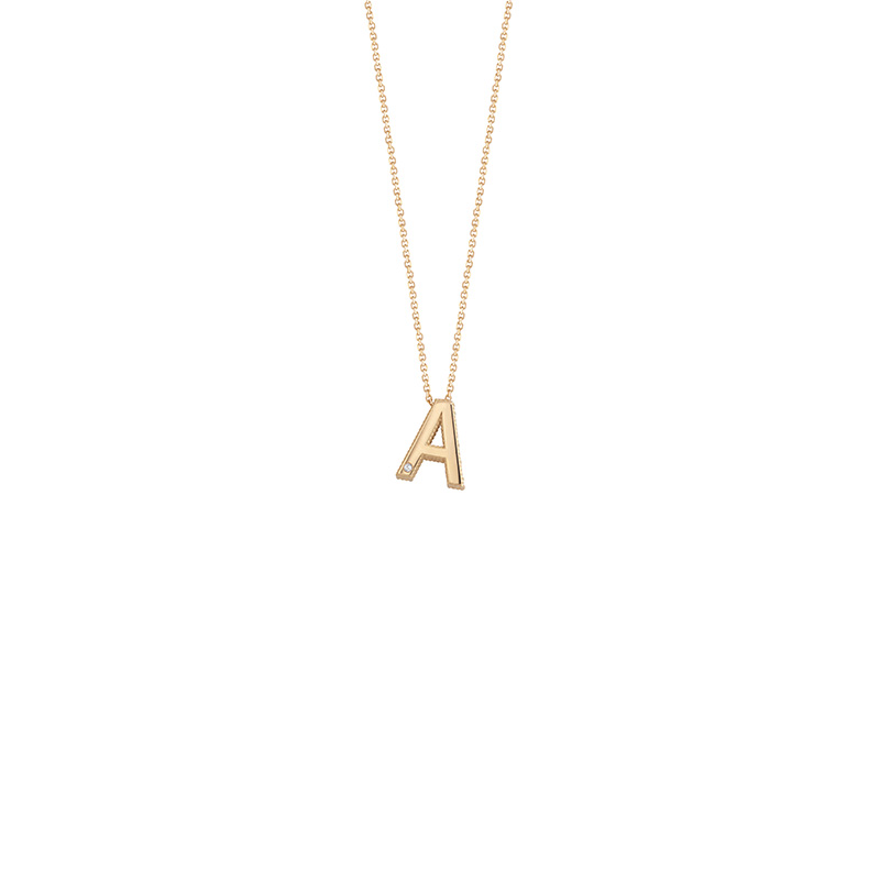 Collana Oro Giallo Diamanti Bliss Collezione Joy Letters