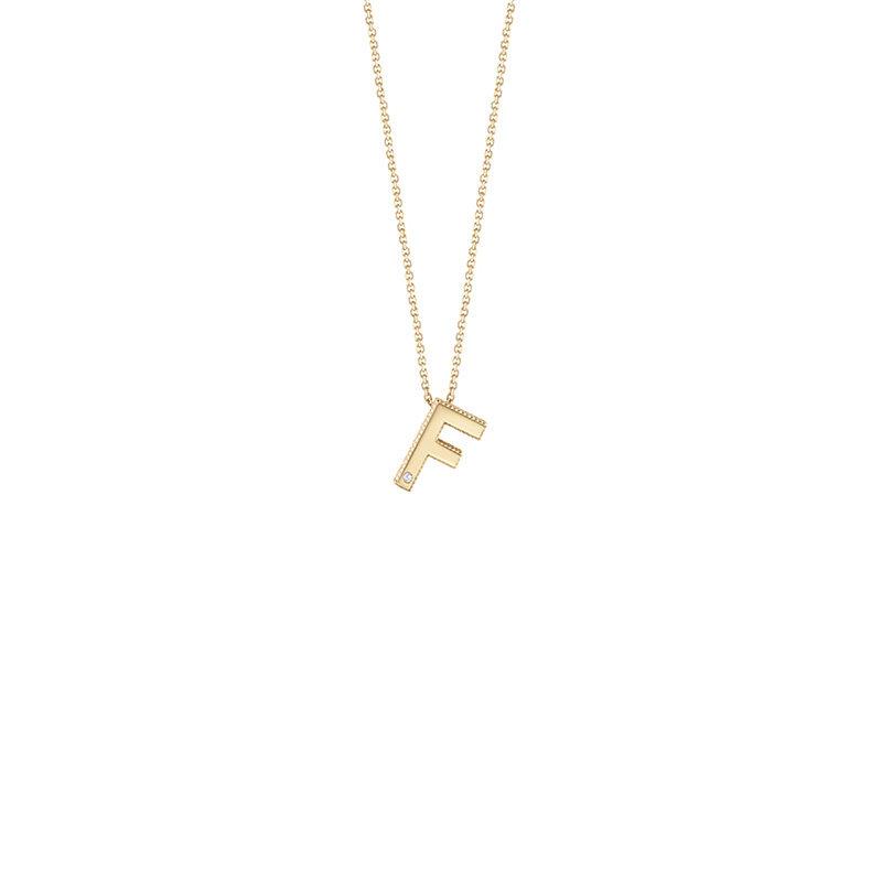 Collana Oro Giallo Diamanti Bliss Collezione Joy Letters
