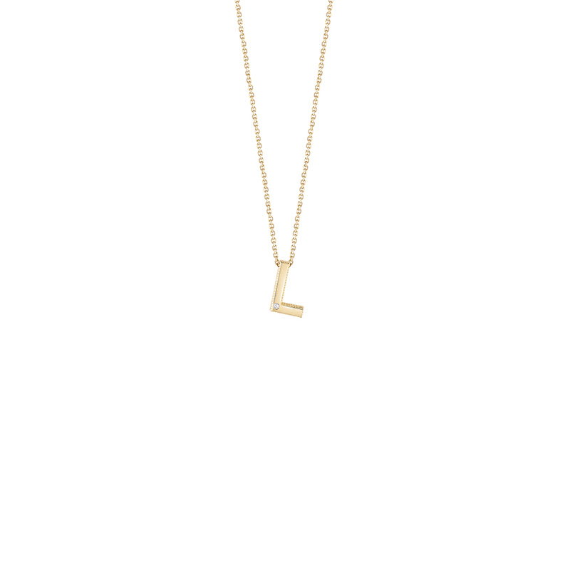Collana Oro Giallo Diamanti Bliss Collezione Joy Letters