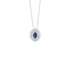 Collana Oro Bianco Diamanti Zaffiro Bliss Collezione Regal