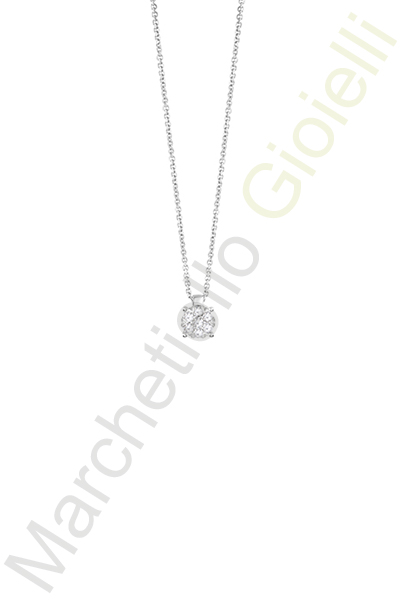 Punto Luce Oro Bianco Diamanti Bliss Collezione Caresse