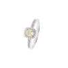 Anello Oro Bianco Diamanti Fancy Salvini Collezione Timeless Fancy
