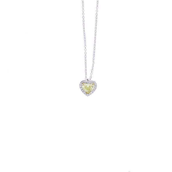 Collana Oro Bianco Diamanti Fancy Salvini Collezione Timeless Fancy