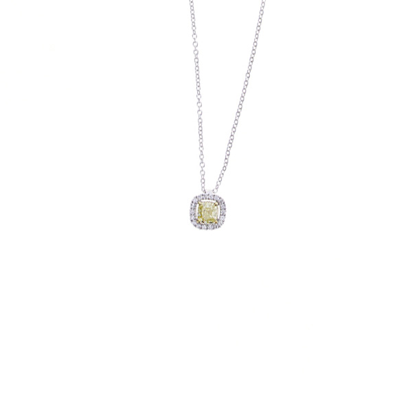Collana Oro Bianco Diamanti Fancy Salvini Collezione Timeless Fancy