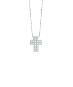 Croce Oro Bianco Diamanti Bliss Collezione Le Croci