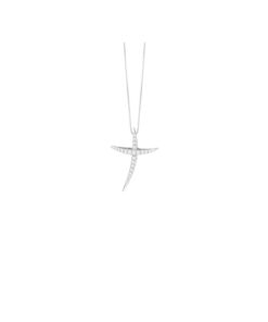 Croce Oro Bianco Diamanti Bliss Collezione Le Croci