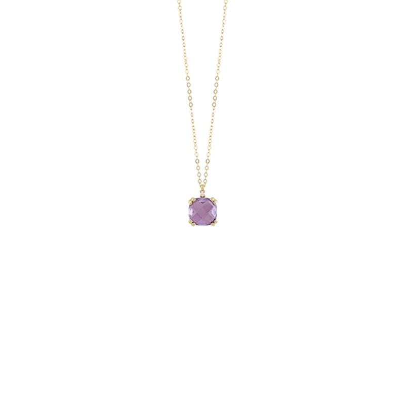 Collana Oro Rosa Diamanti Ametista Bliss Collezione Joy Candy