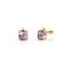 Orecchini Oro Giallo Diamanti Ametista Bliss Collezione Joy Candy