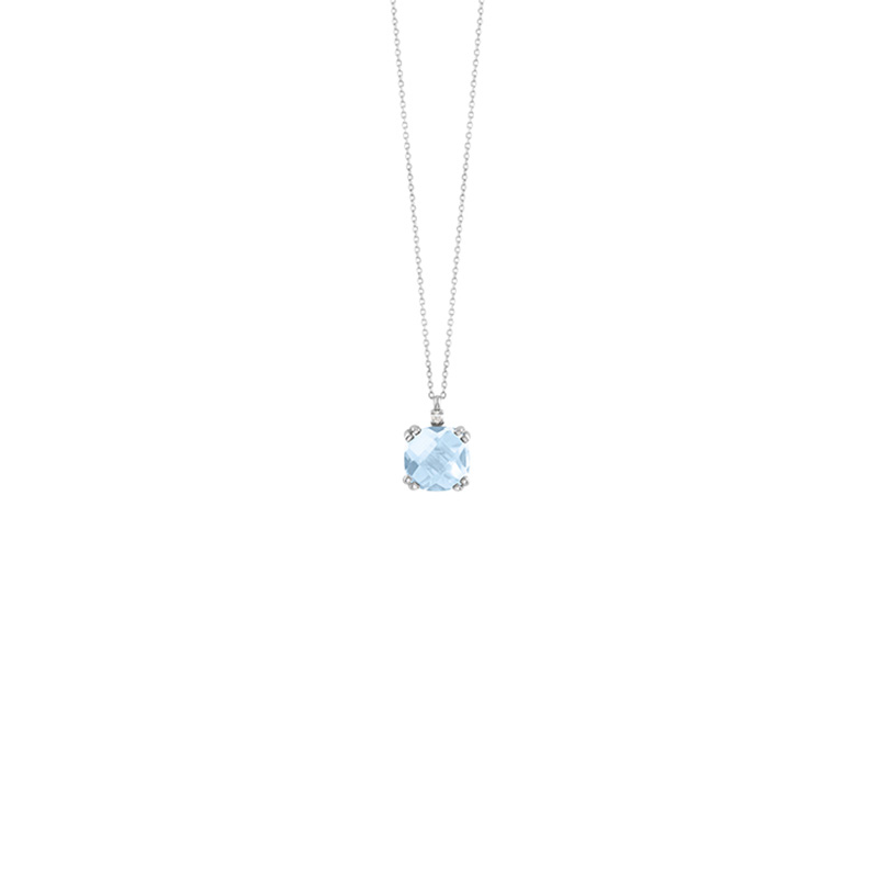 Collana Oro Bianco Diamanti Topazio Bliss Collezione Joy Candy