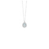 Collana Oro Bianco Diamanti Acquamarina Bliss Collezione Stephanie