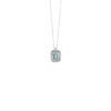 Collana Oro Bianco Diamanti Acquamarina Bliss Collezione Stephanie