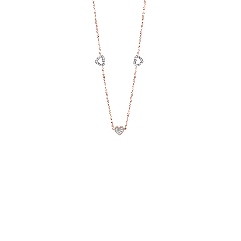 Collana Oro Rosa Diamanti Salvini Collezione I Segni