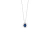 Collana Oro Bianco Diamanti Zaffiro Salvini  Collezione Love For Color