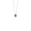 Collana Oro Bianco Diamanti Zaffiro Bliss Collezione Regal
