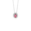 Collana Oro Bianco Diamanti Rubino Bliss Collezione Royale