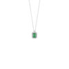 Collana Oro Bianco Diamanti Smeraldo Bliss Collezione Regal
