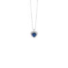 Collana Oro Bianco Diamanti Zaffiro Bliss Collezione Dream Colors