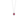 Collana Oro Bianco Diamanti Rubino Salvini Collezione Love For Color