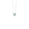 Collana Oro Bianco Diamanti Bliss Collezione Cuori