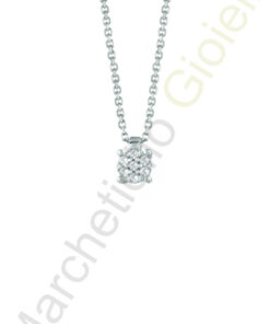 Collana Oro Bianco Diamanti Bliss Collezione Caresse