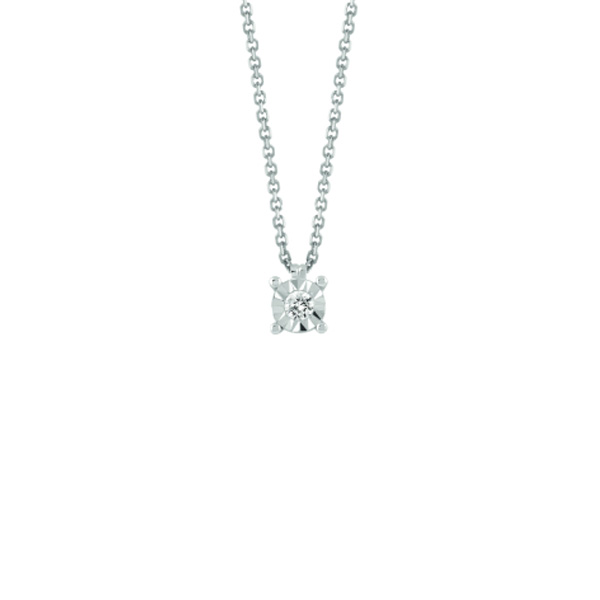 Punto Luce Oro Bianco Diamanti Bliss Collezione Rugiada