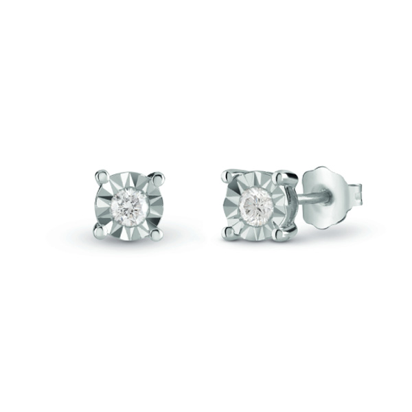 Punto Luce Oro Bianco Diamanti Bliss Collezione Rugiada