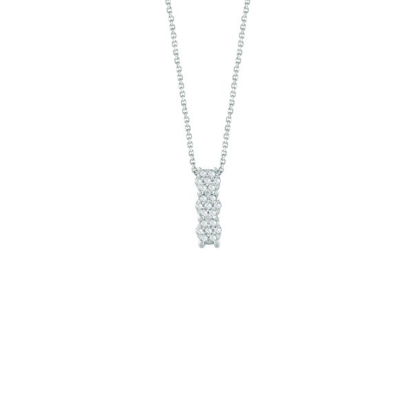 Collana Oro Bianco Diamanti Bliss Collezione Caresse