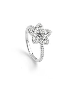 Anello Oro Bianco Diamanti Salvini Collezione Magia Garden