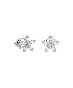 Orecchini Oro Bianco Diamanti Salvini Collezione Magia Garden