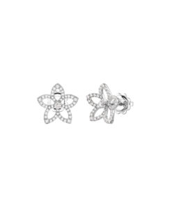 Orecchini Oro Bianco Diamanti Salvini Collezione Magia Garden