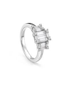 Anello Oro Bianco Diamanti Salvini Collezione Magia