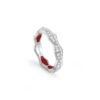 Anello Oro Bianco Diamanti Salvini Collezione Eva