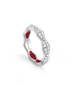 Anello Oro Bianco Diamanti Salvini Collezione Eva